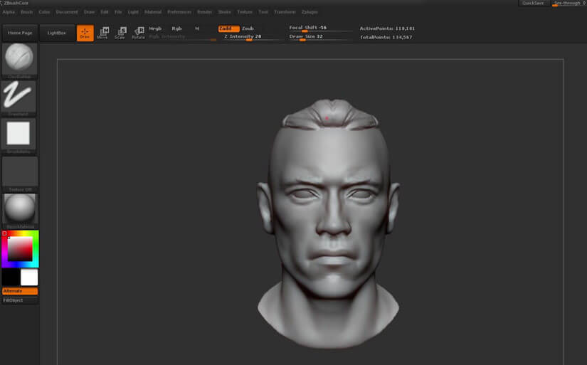 Эскизы различных образов в ZBrushCore - Hossein Diba