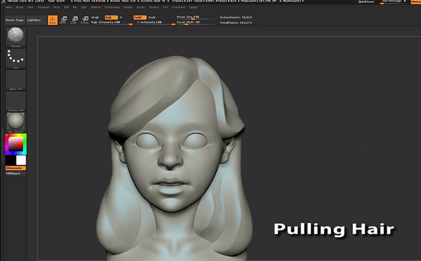 ZBrushCore Часть 5 - Волосы со Steve James